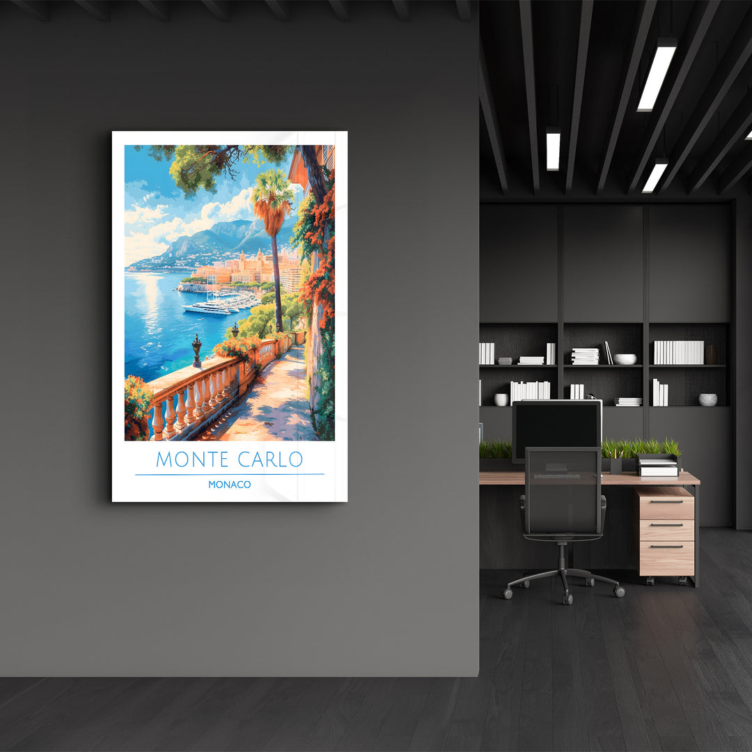 Monte Carlo Monaco-Travel Posters | Glass Wall Art