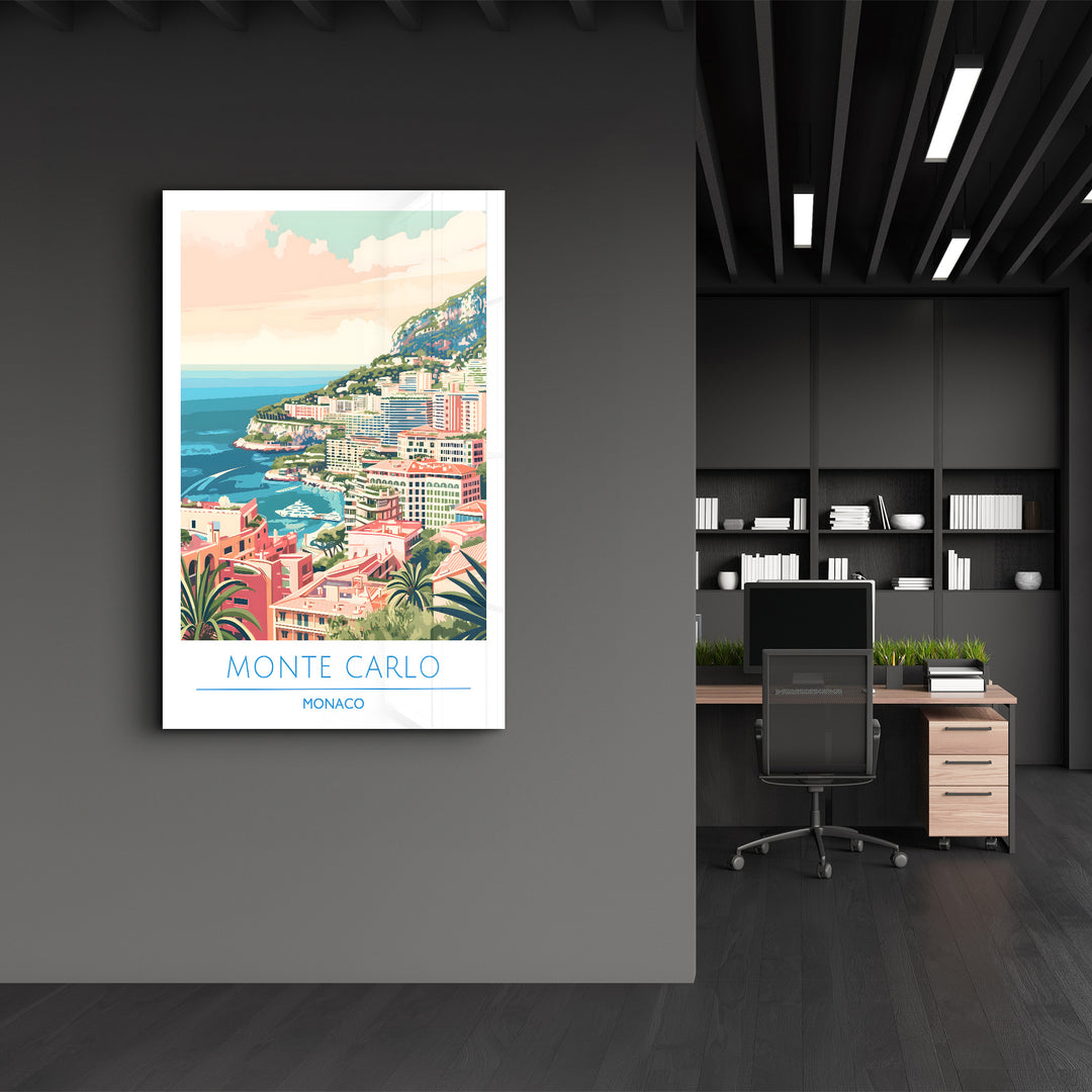 Monte Carlo Monaco-Travel Posters | Glass Wall Art