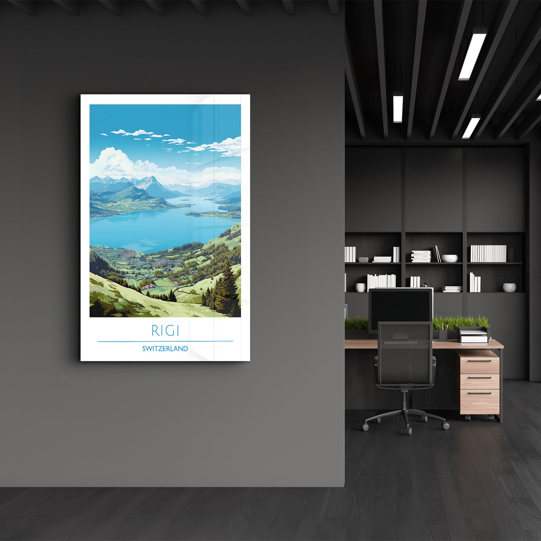 Rigi Switzerland-Travel Posters | Glass Wall Art