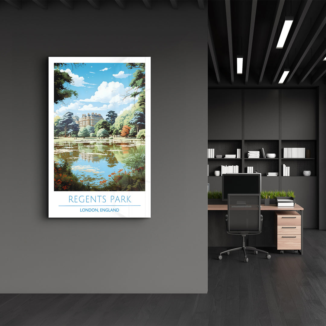 Regents Park-London England-Travel Posters | Glass Wall Art