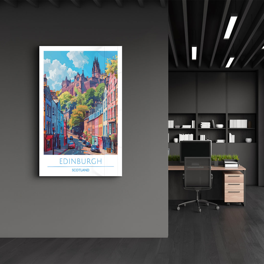 Edinburgh Scotland-Travel Posters | Glass Wall Art