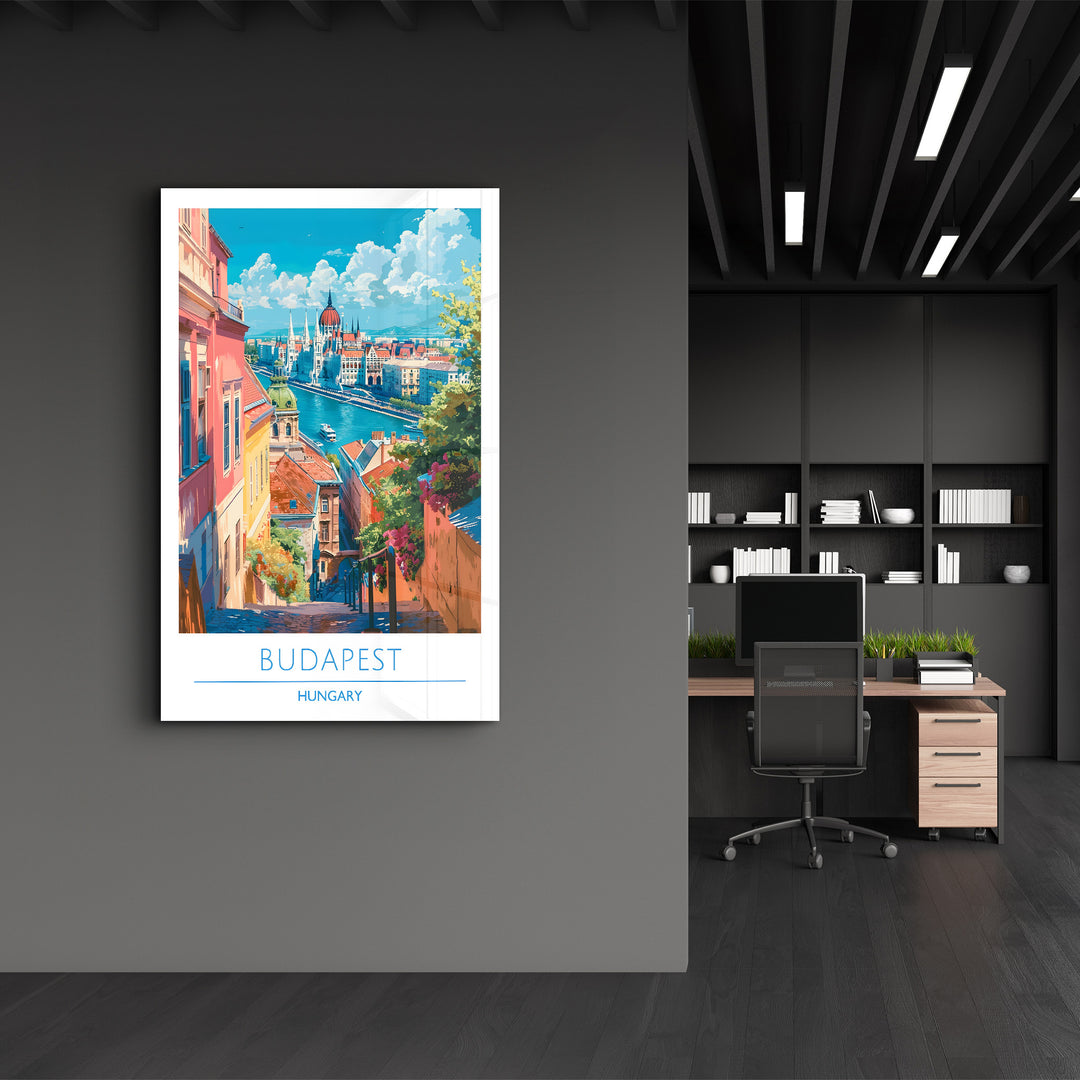 Budapest Hungary-Travel Posters | Glass Wall Art