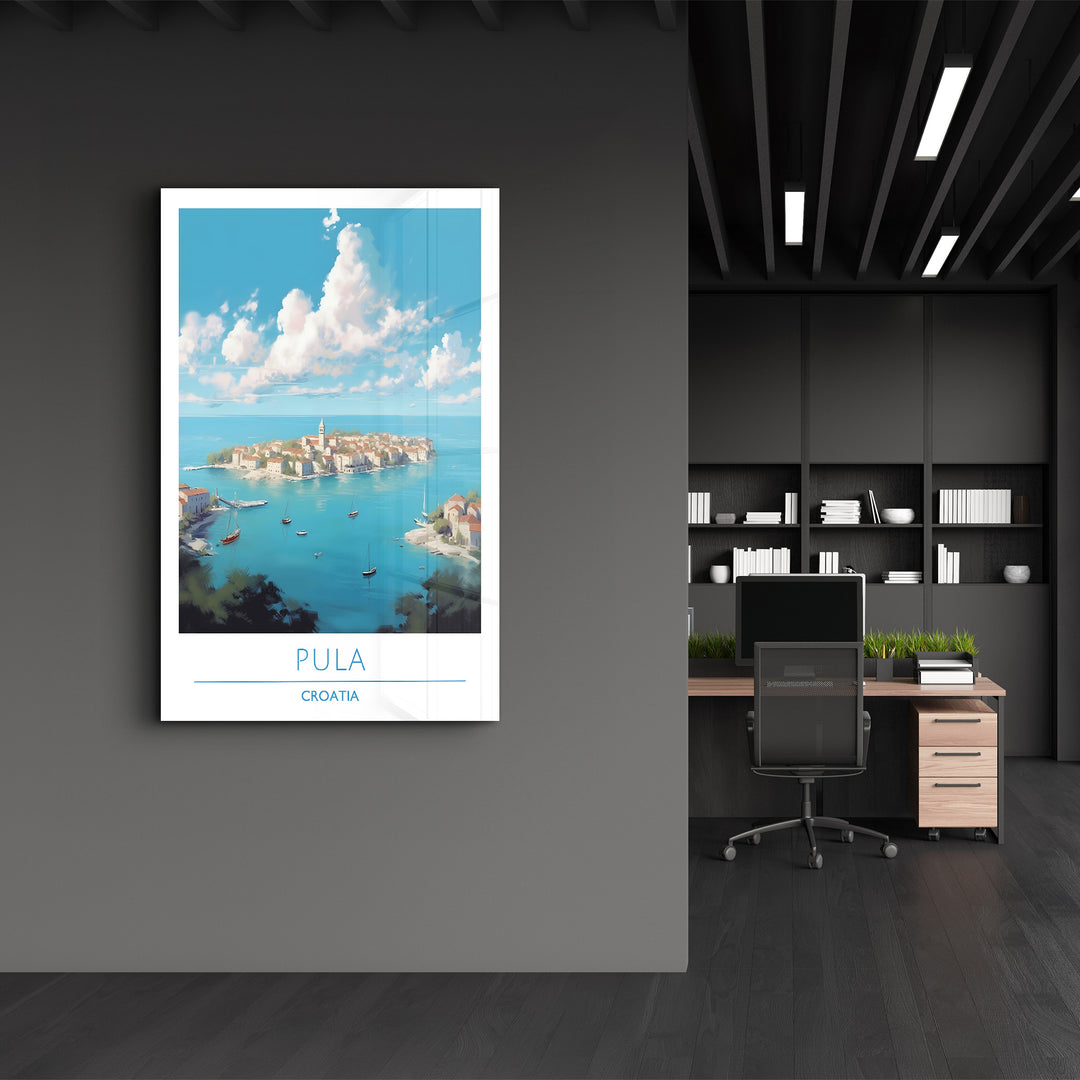 Pula Croatia-Travel Posters | Glass Wall Art