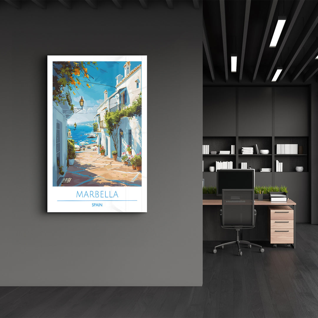 Marbella Spain-Travel Posters | Glass Wall Art