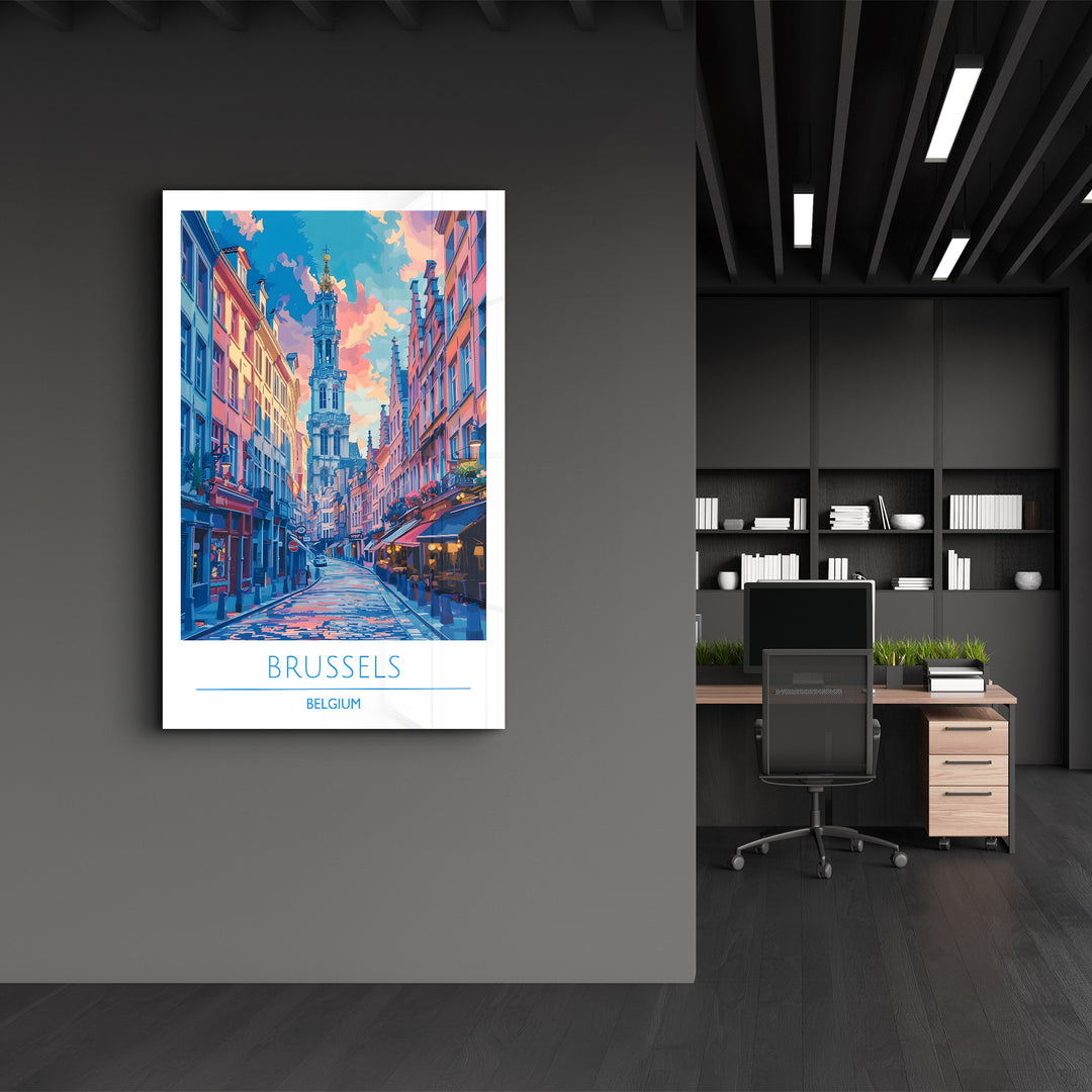 Brussels Belgium-Travel Posters | Glass Wall Art