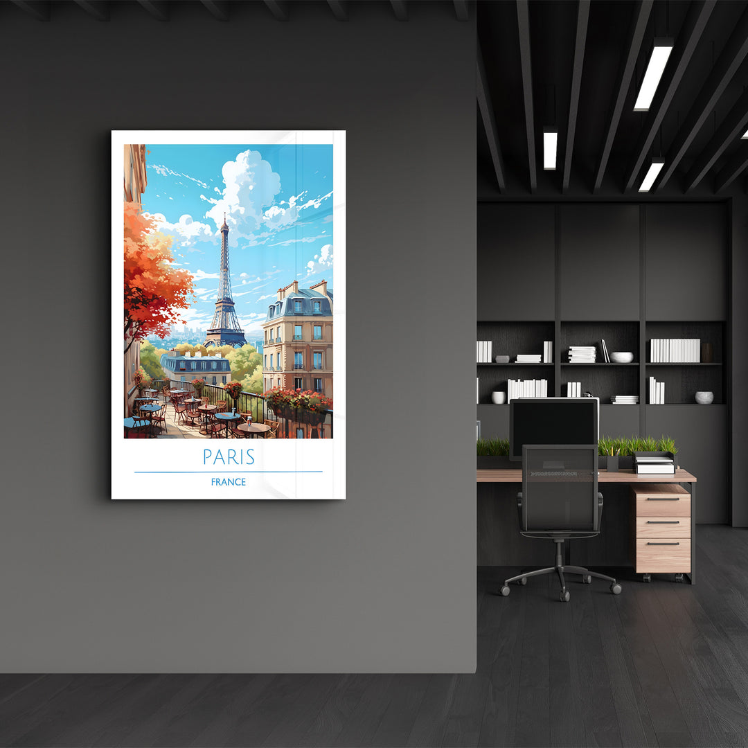 Paris France-Travel Posters | Glass Wall Art