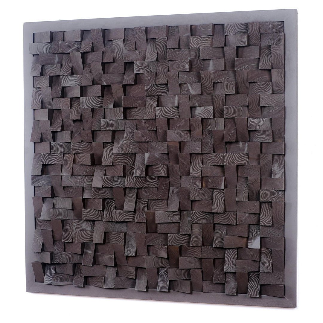 ・"Chocolate Diamond Wall Sculpture"・Premium Wood Handmade Wall Sculpture - Limited Edition