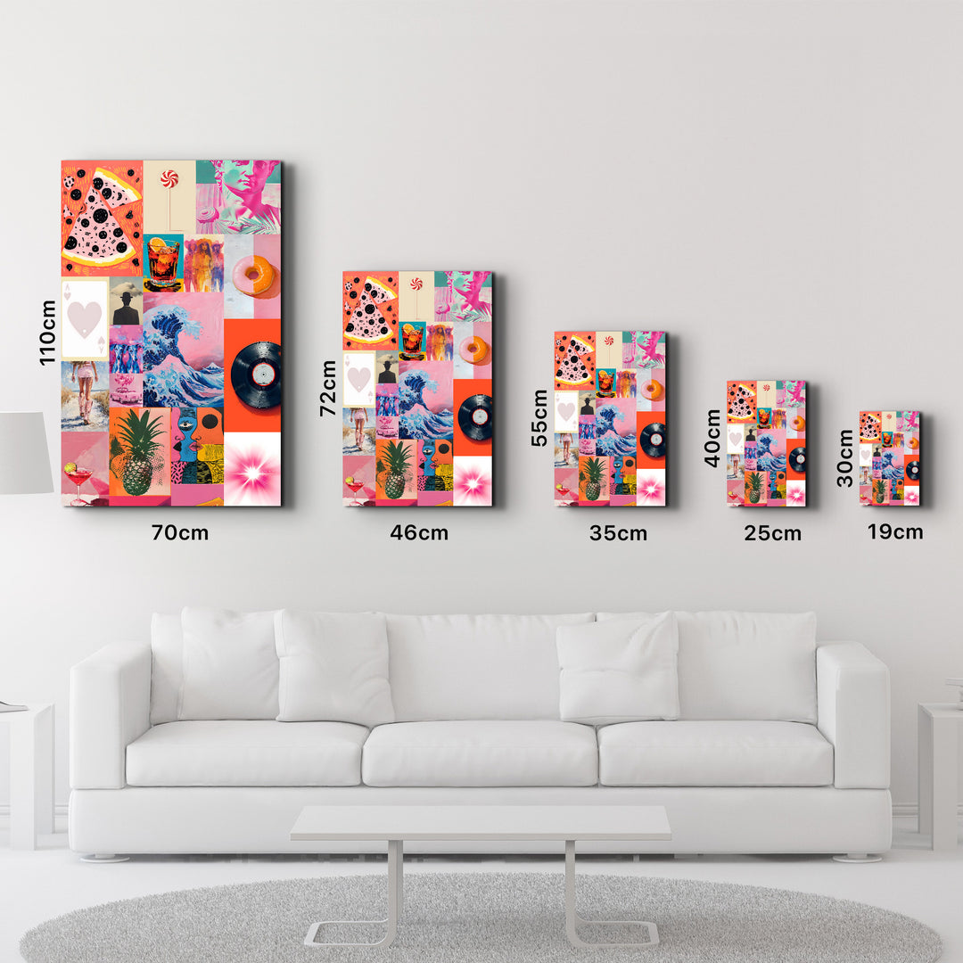 Eclectic Modern Collage-2 - Glass Wall Art