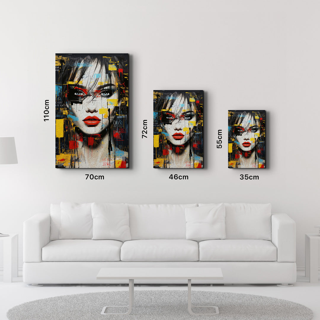 Painted Beauty - Glass Wall Art