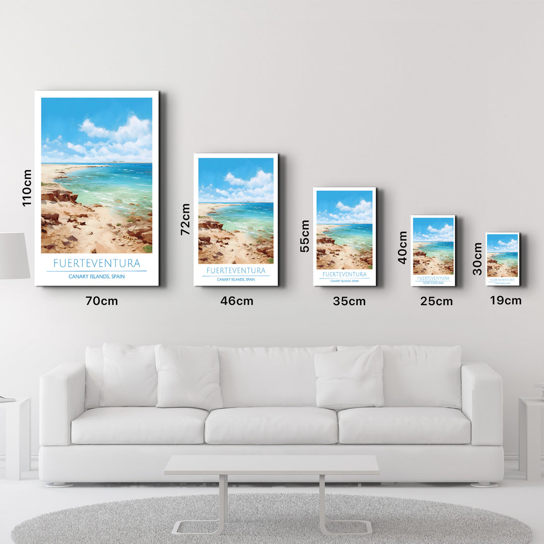 Fuerteventura-Canary Island Spain-Travel Posters | Glass Wall Art