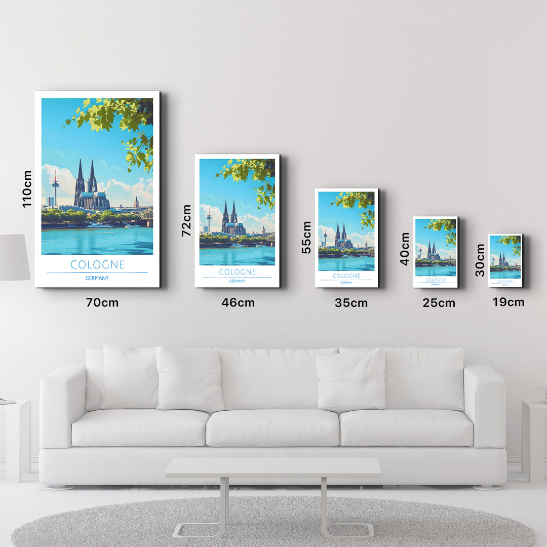 Cologne Germany-Travel Posters | Glass Wall Art