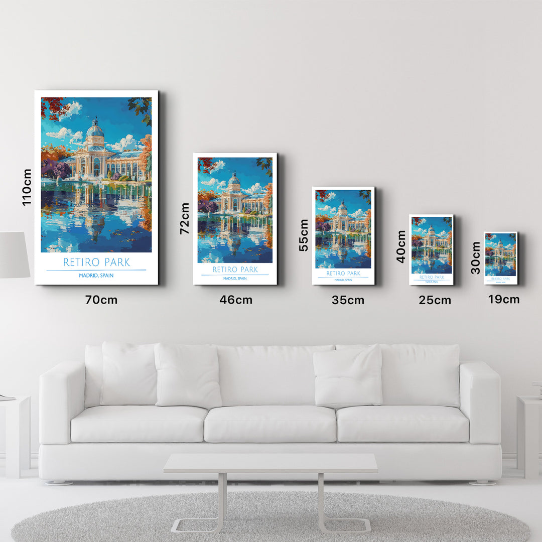 Reitro Park-Madrid Spain-Travel Posters | Glass Wall Art