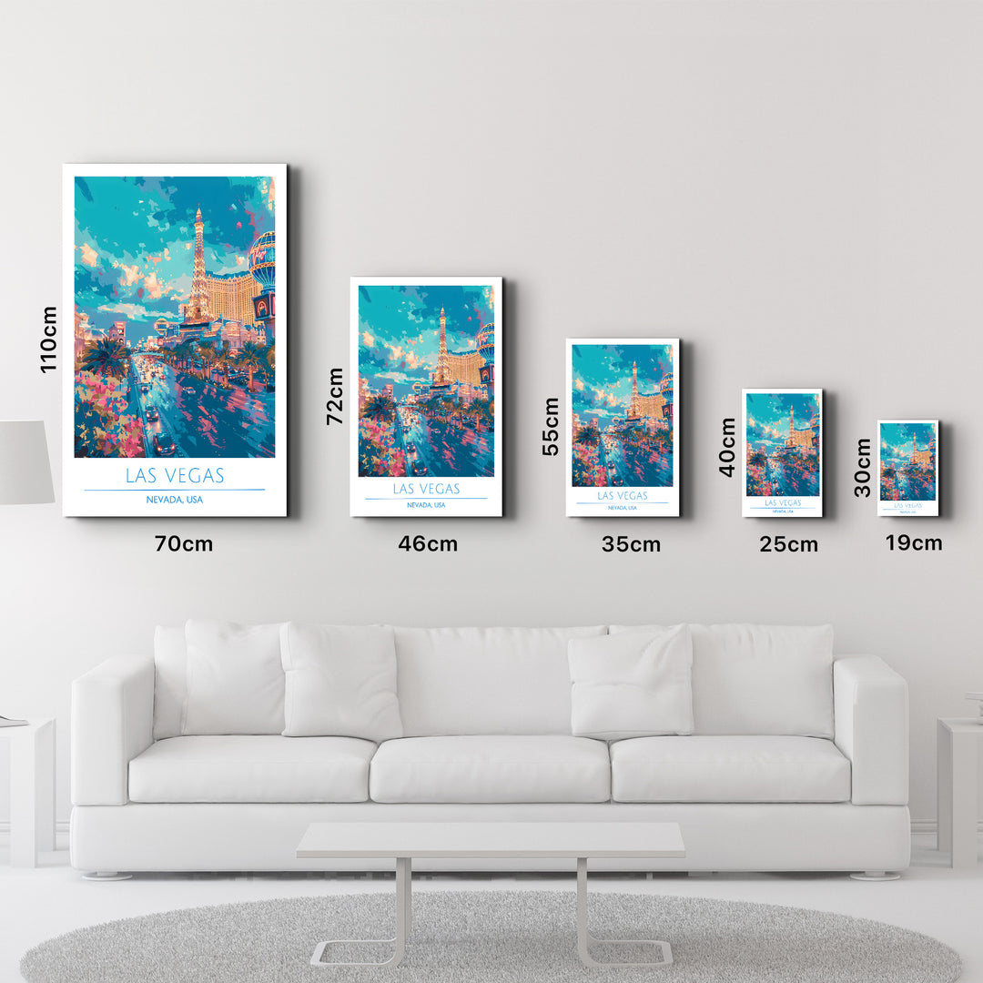 Las Vegas-Nevada USA-Travel Posters | Glass Wall Art