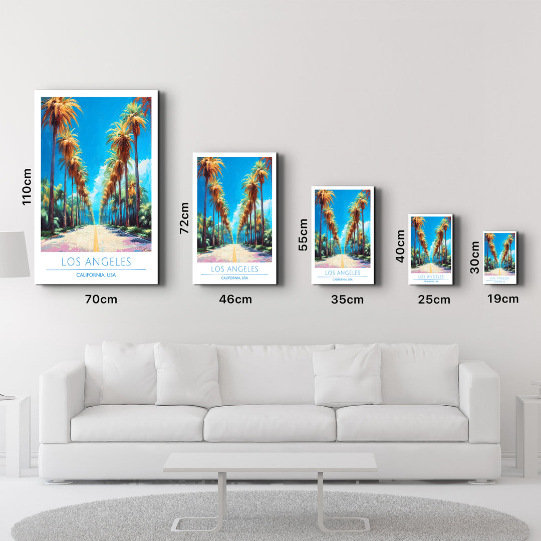 Los Angeles-California USA-Travel Posters | Glass Wall Art