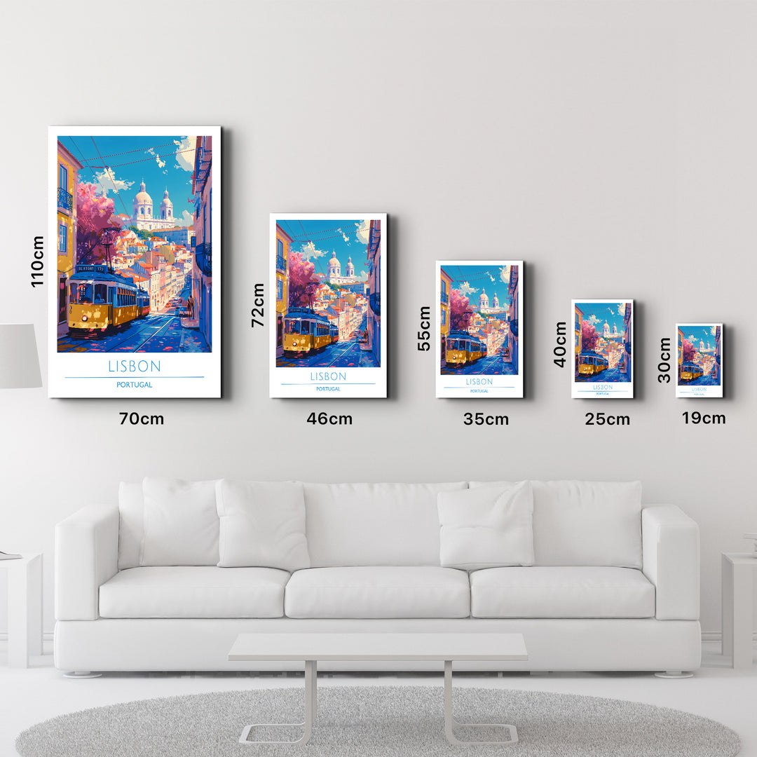 Lisbon Portugal-Travel Posters | Glass Wall Art