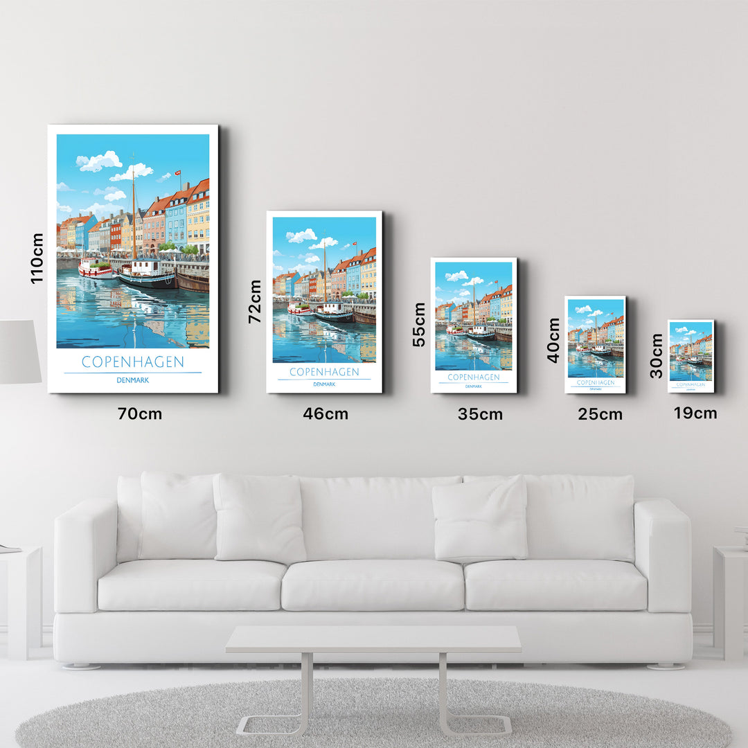 Copenhagen Denmark-Travel Posters | Glass Wall Art