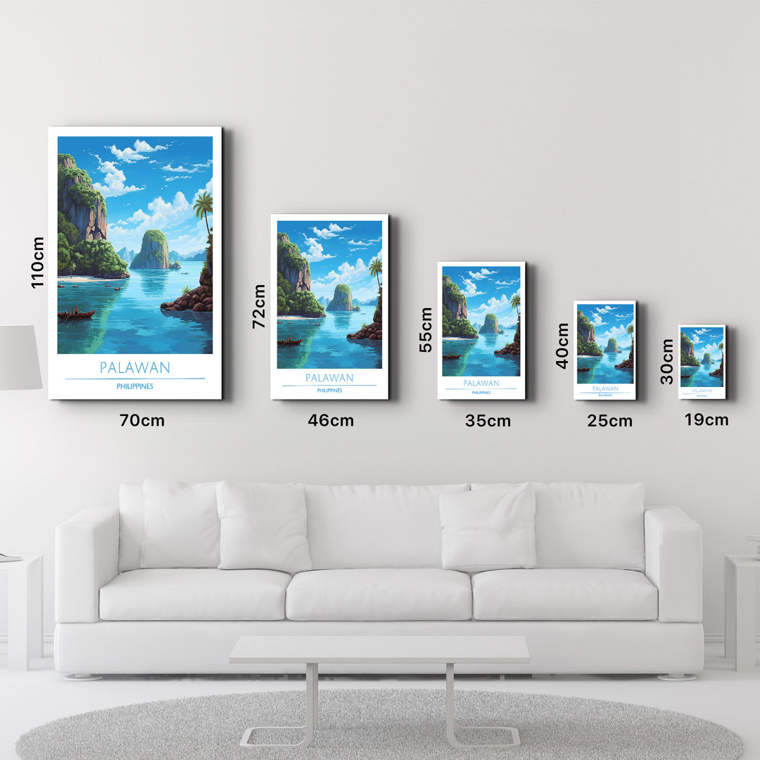 Palawan Philippines-Travel Posters | Glass Wall Art