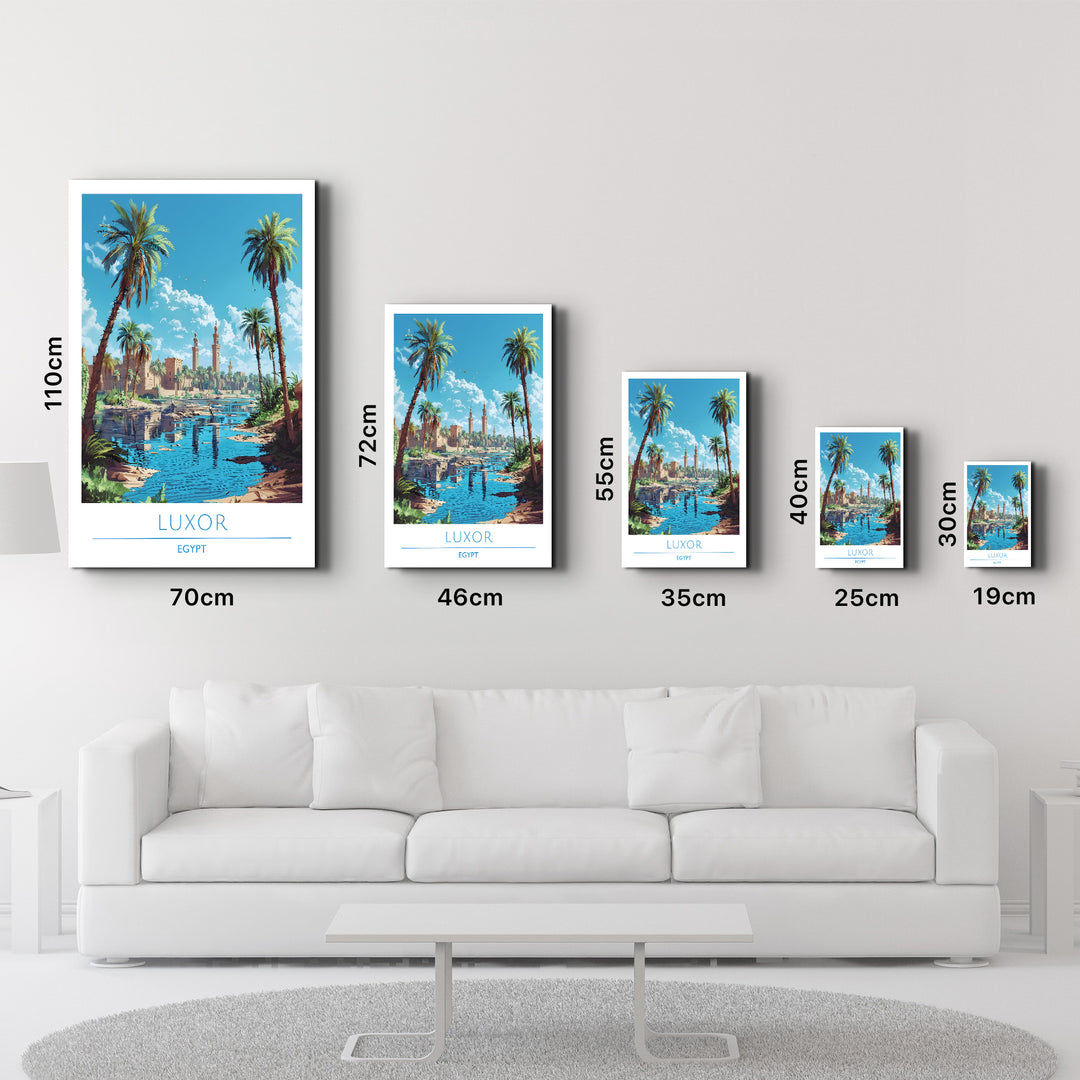 Luxor Egypt-Travel Posters | Glass Wall Art