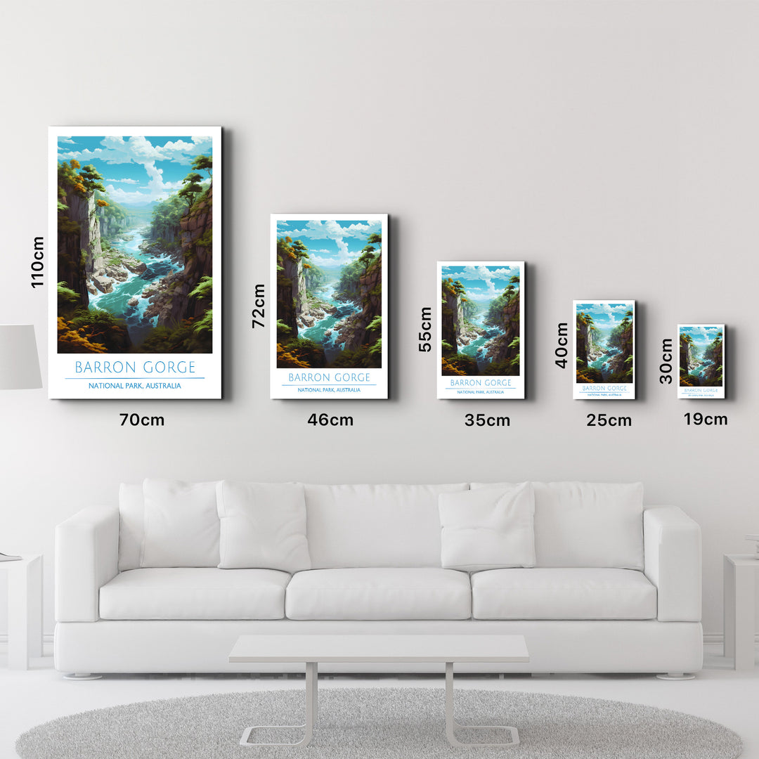 Barron Gorge-National Park Australia-Travel Posters | Glass Wall Art