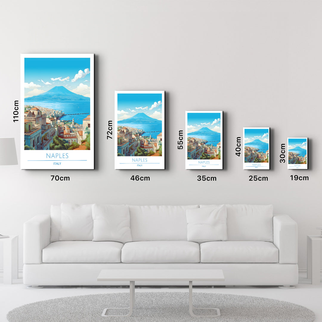 Naples Italy-Travel Posters | Glass Wall Art