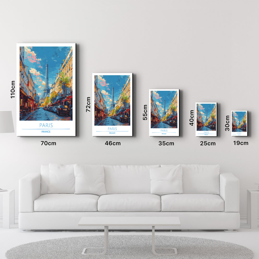 Paris France-Travel Posters | Glass Wall Art