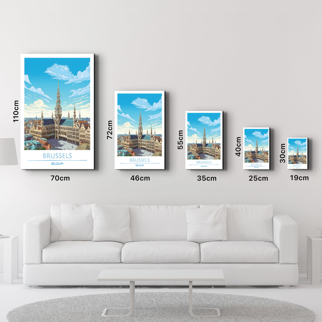 Brussels Belgium-Travel Posters | Glass Wall Art