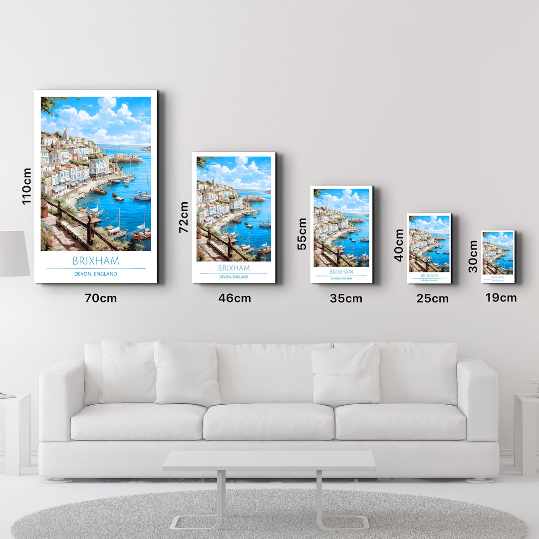 Brixham-Devon England-Travel Posters | Glass Wall Art