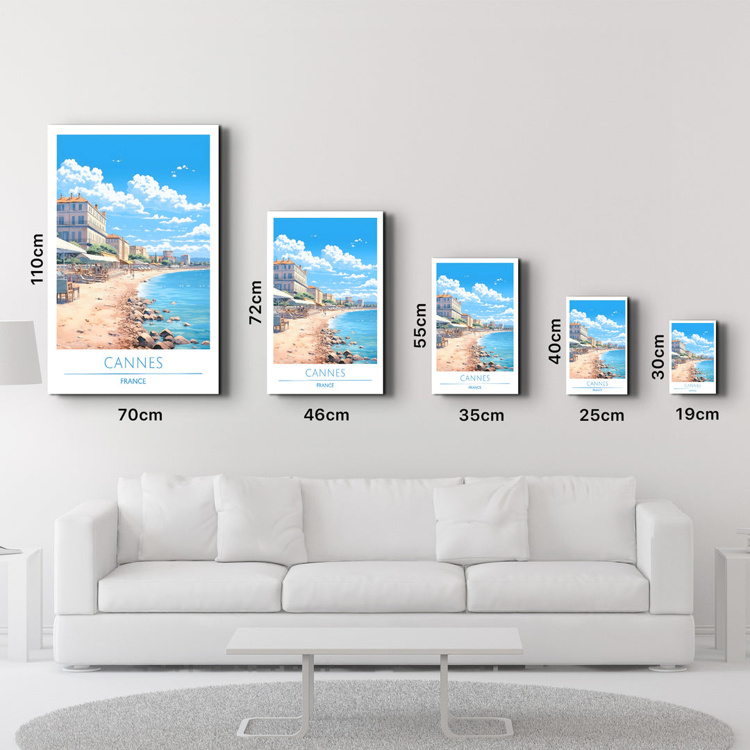 Cannes France-Travel Posters | Glass Wall Art