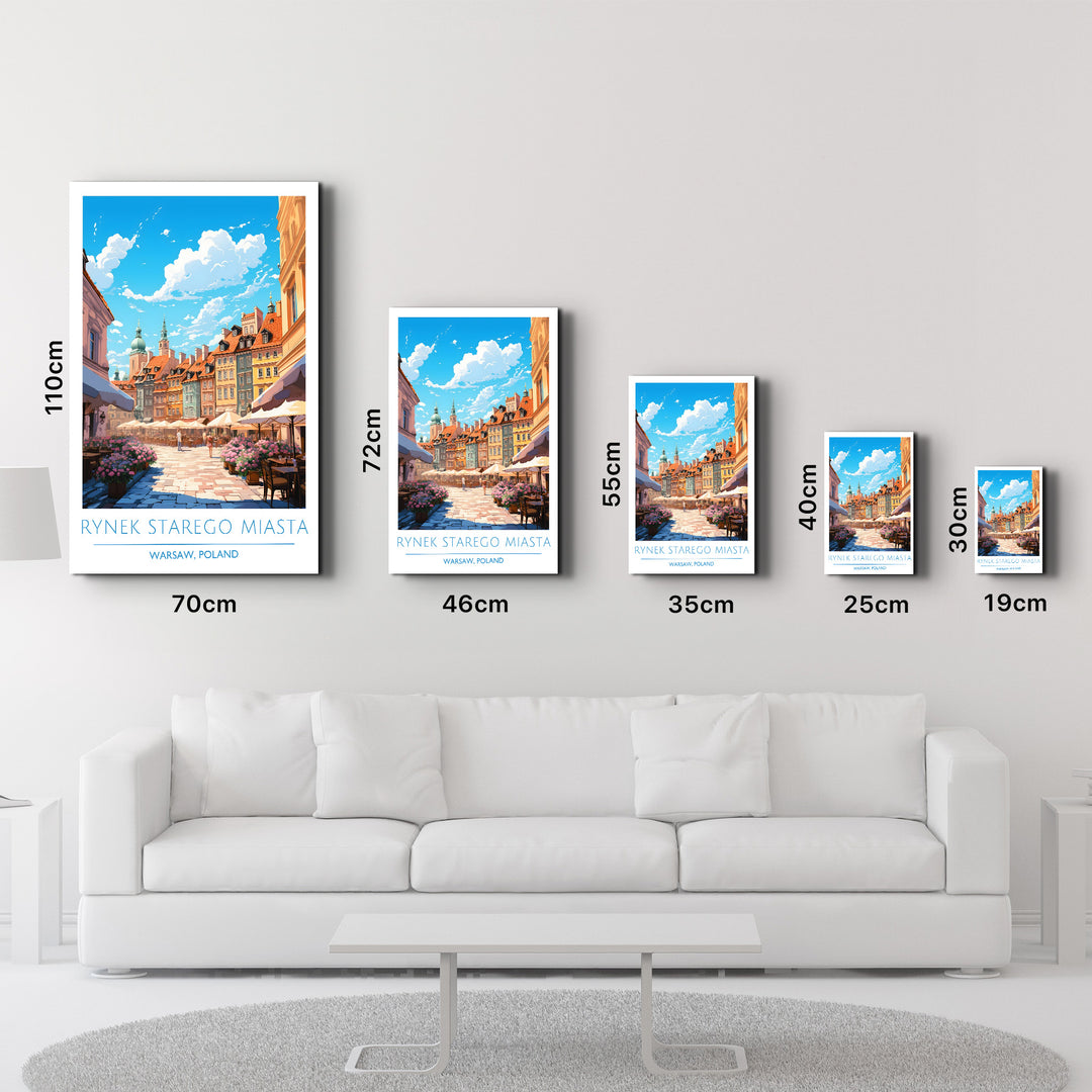 Rynek Starego Miasta-Warsaw Poland-Travel Posters | Glass Wall Art