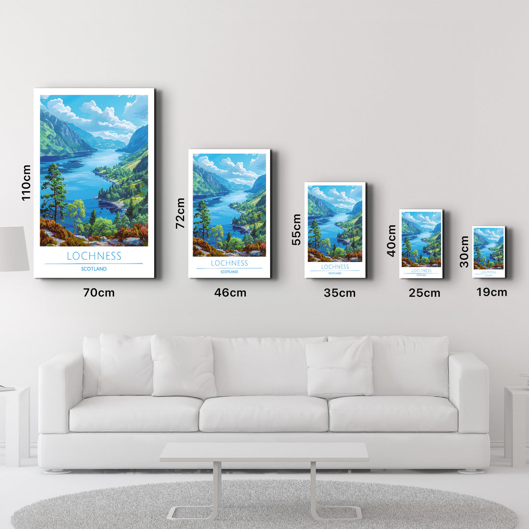 Lochness Scotland-Travel Posters | Glass Wall Art