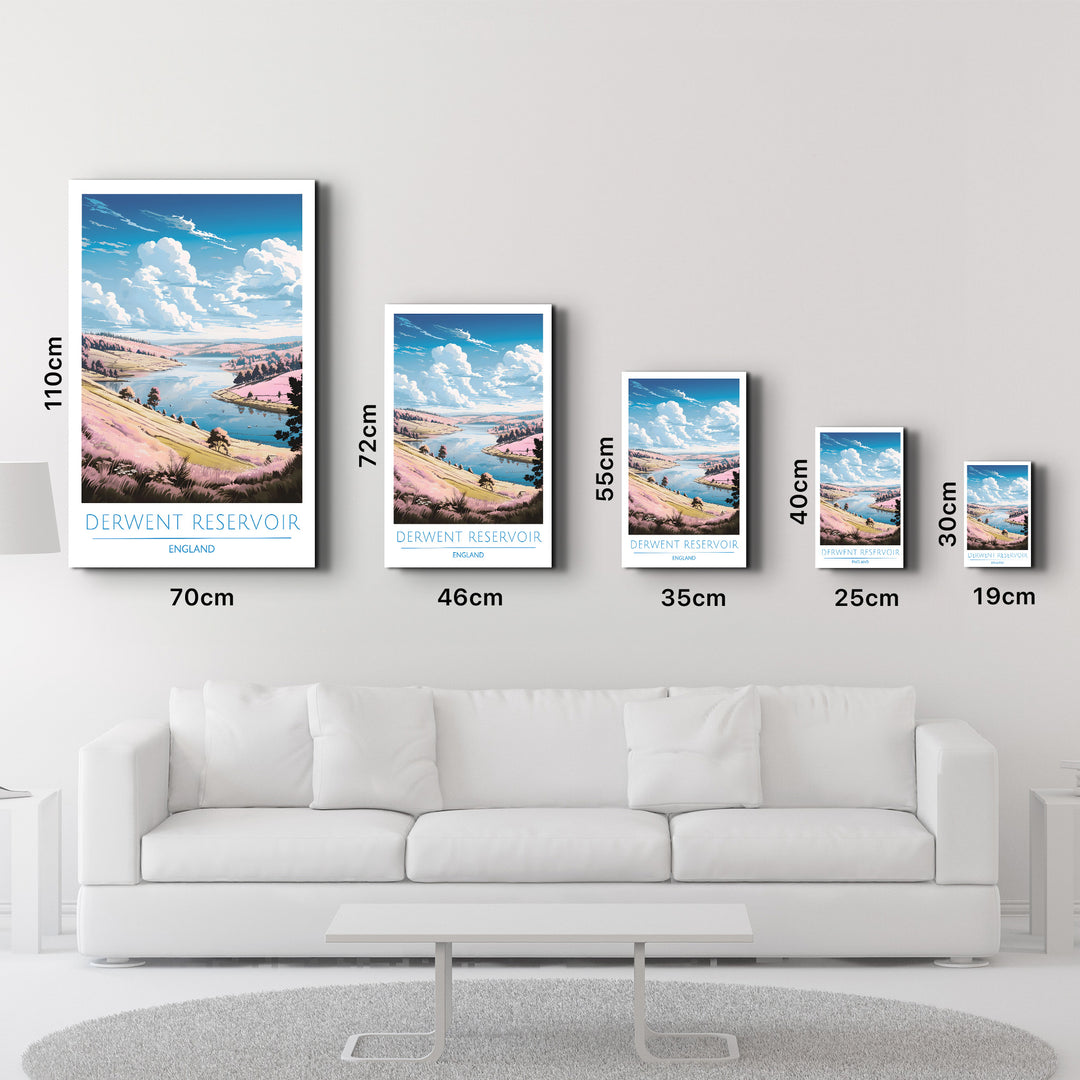 Derwent Reservoir England-Travel Posters | Glass Wall Art