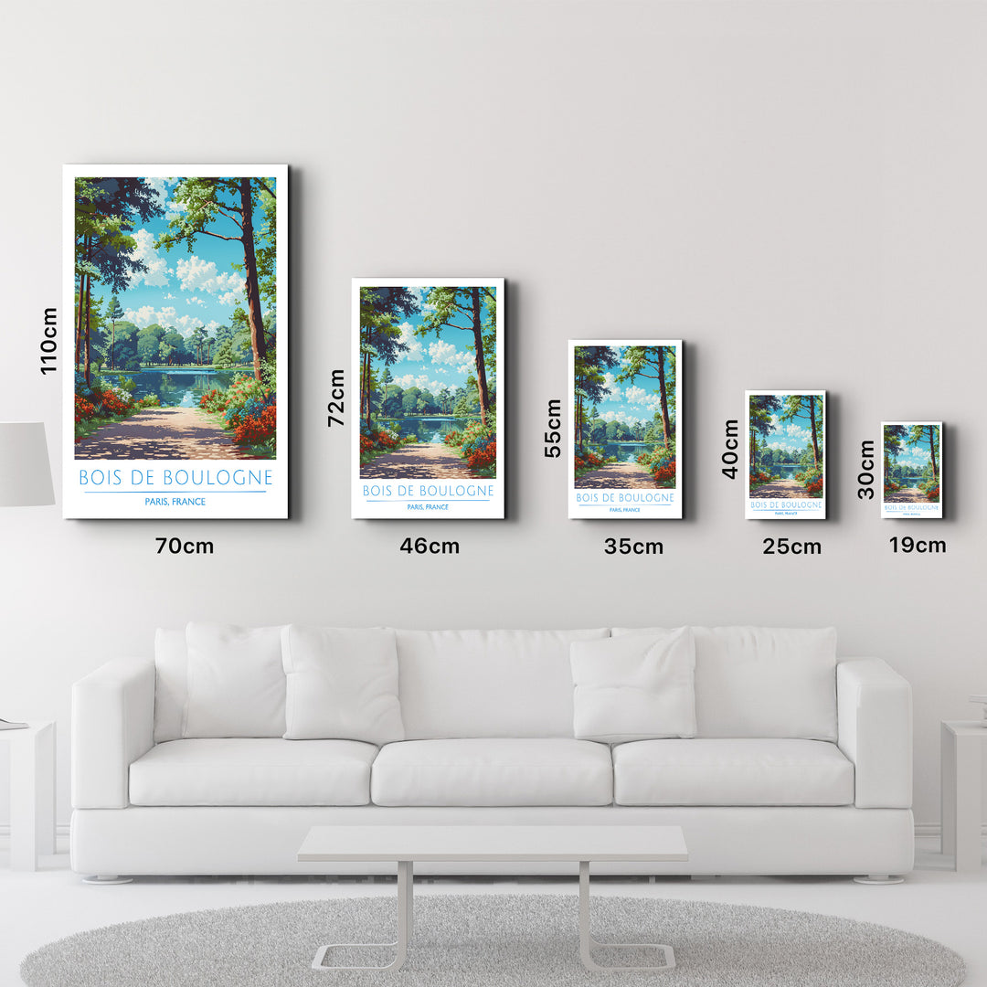 Bois De Boulogne-Paris France-Travel Posters | Glass Wall Art