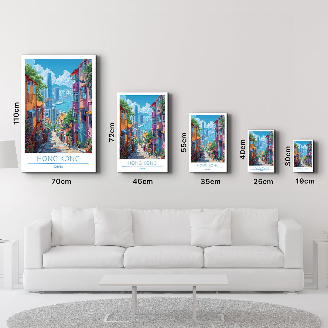 Hong Kong China-Travel Posters | Glass Wall Art