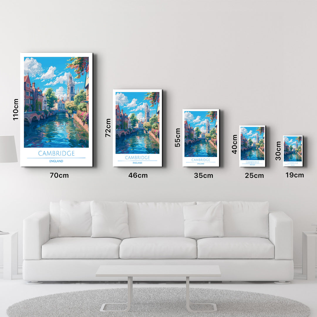 Cambridge England-Travel Posters | Glass Wall Art