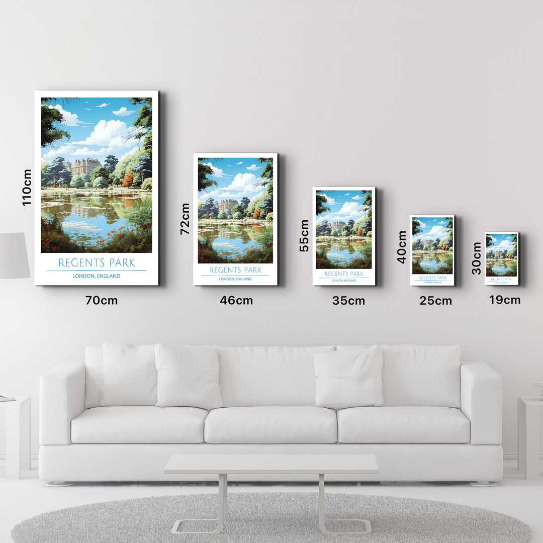 Regents Park-London England-Travel Posters | Glass Wall Art