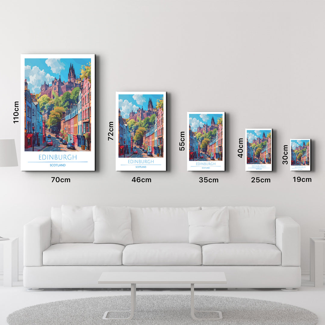 Edinburgh Scotland-Travel Posters | Glass Wall Art