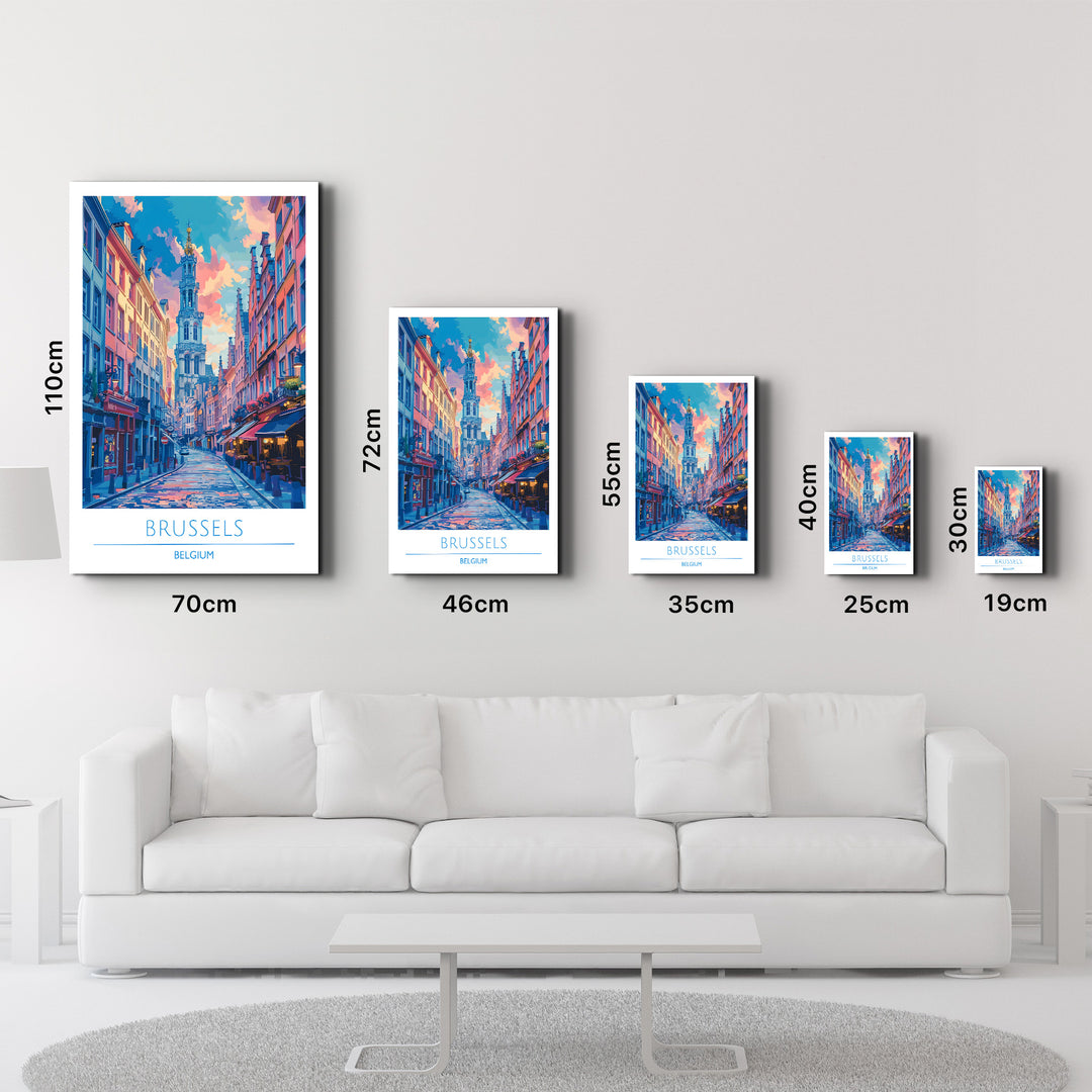 Brussels Belgium-Travel Posters | Glass Wall Art