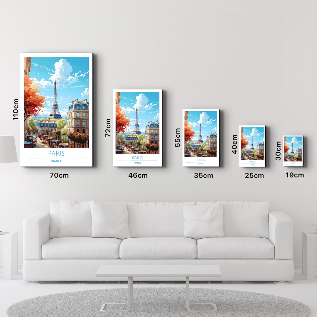 Paris France-Travel Posters | Glass Wall Art