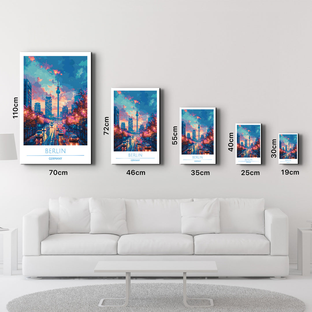 Berlin Germany-Travel Posters | Glass Wall Art