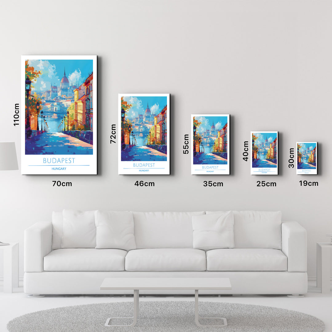 Budapest Hungary-Travel Posters | Glass Wall Art