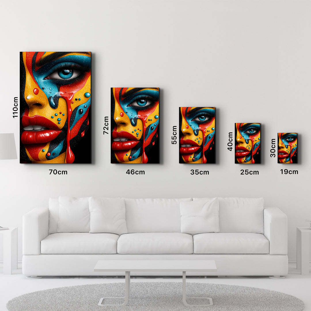 Paint Cry | Glass Wall Art