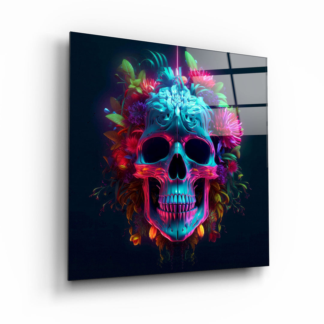 ."Skull". Designers Collection Glass Wall Art