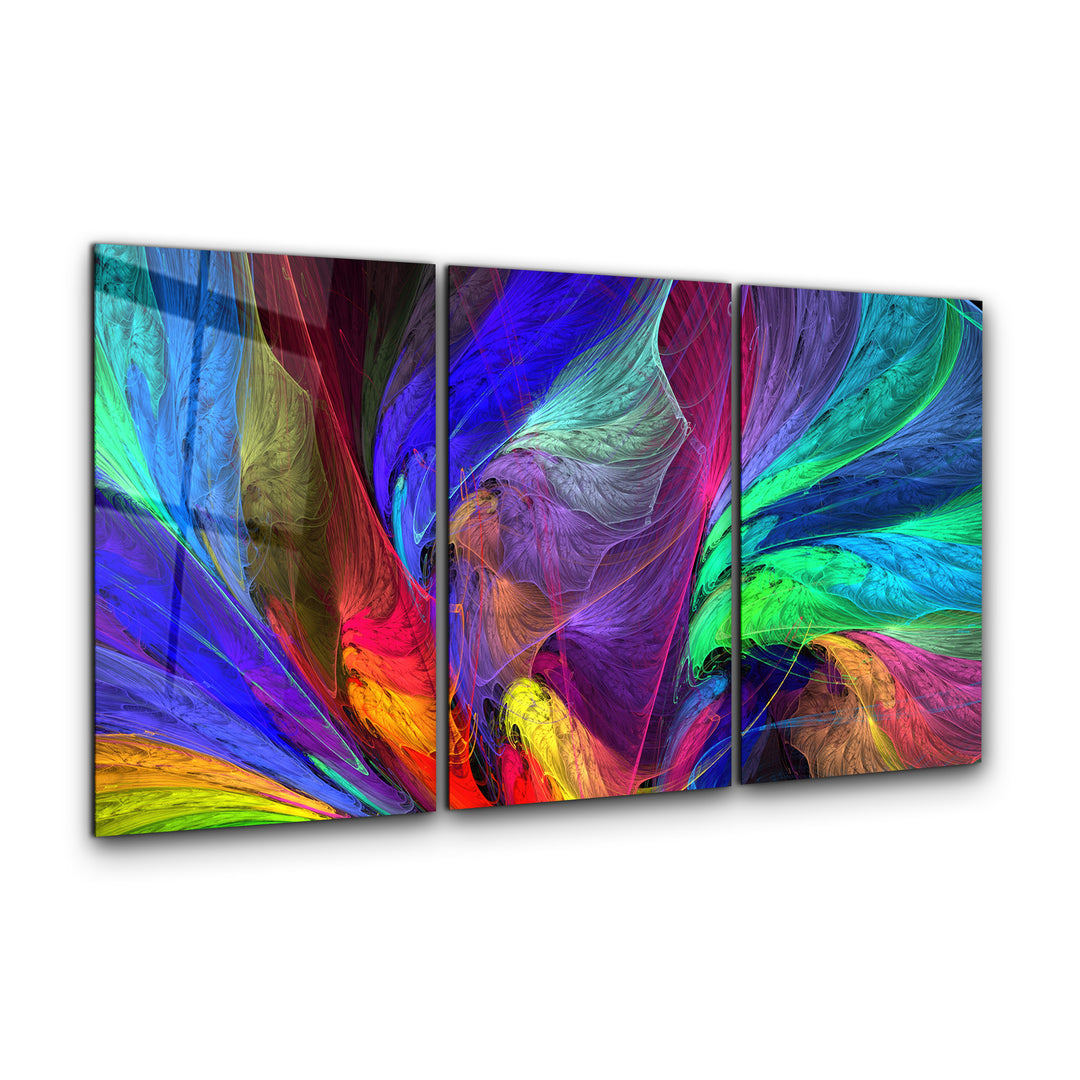 ・"Colorized - Trio"・Glass Wall Art