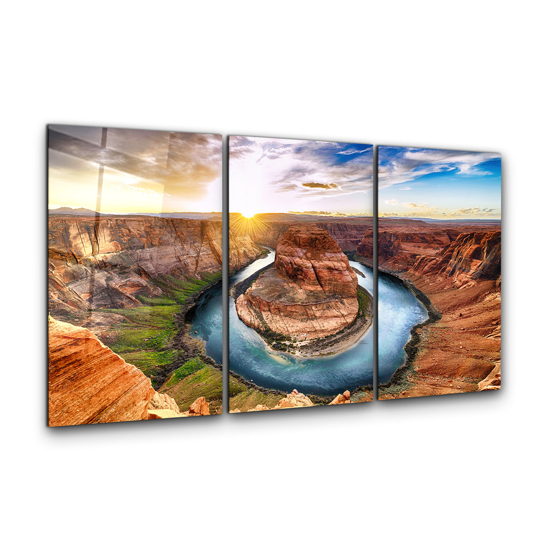 ・"Lake Powell - Trio"・Glass Wall Art