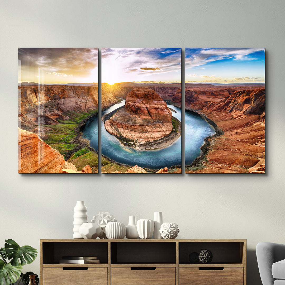 ・"Lake Powell - Trio"・Glass Wall Art