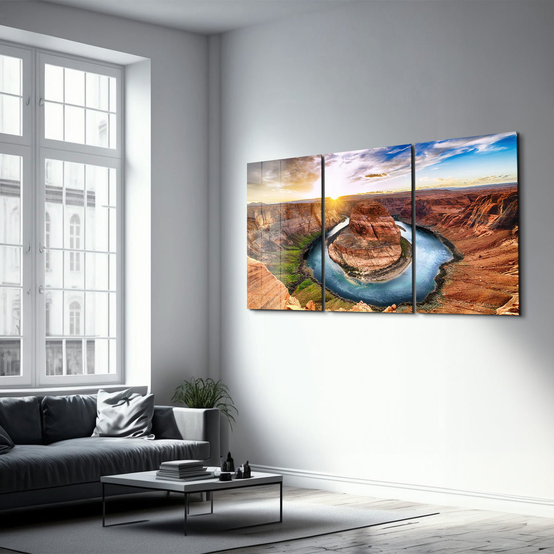 ・"Lake Powell - Trio"・Glass Wall Art