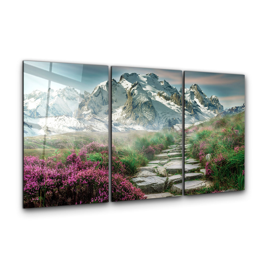 ・"Pathway - Trio"・Glass Wall Art