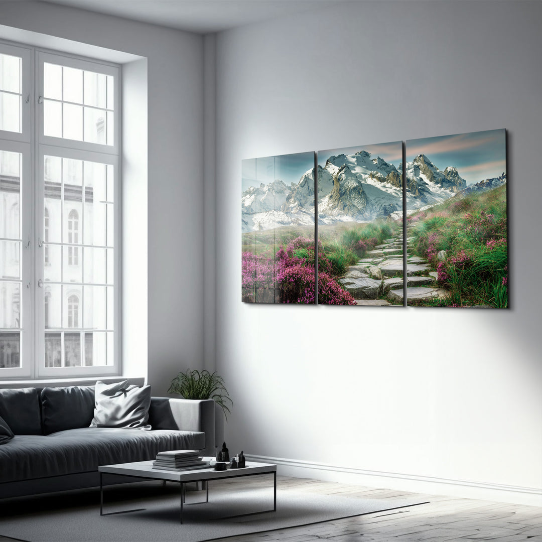 ・"Pathway - Trio"・Glass Wall Art