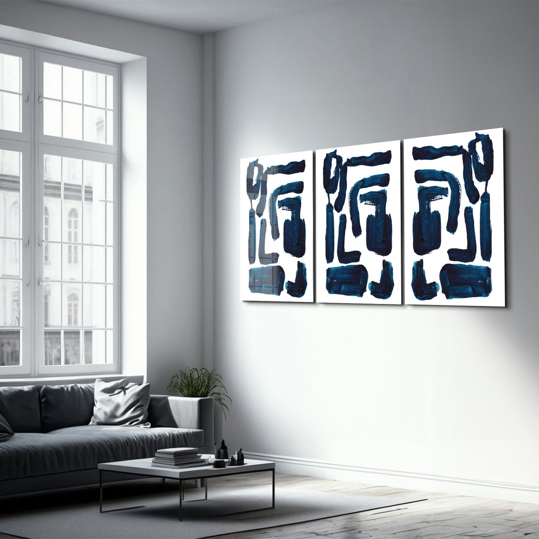 ・"Signs - Trio"・Glass Wall Art