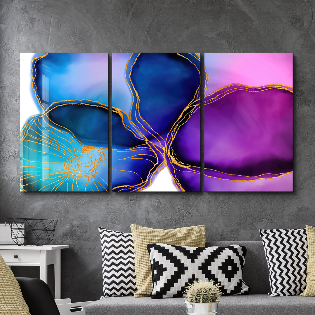 ・Violetta - Trio"・Glass Wall Art